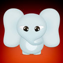 Animal, elephant Gainsboro icon