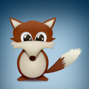 Fox, Animal, 16x16 LightSteelBlue icon
