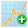Add, chart PaleTurquoise icon