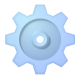 Gear, configuration LightBlue icon