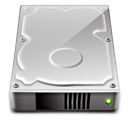Harddrive Silver icon