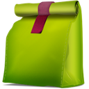 Bag, doggy, green YellowGreen icon