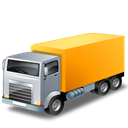 transport, Lorry, vehicle, transportation, yellow, truck Black icon