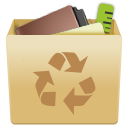 trashcan, Garbage, recycle bin, Trash, Full BurlyWood icon