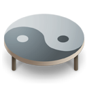 Table ying yang Silver icon