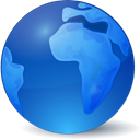 Browser, globe, earth, global, world RoyalBlue icon