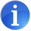 I, about, Information RoyalBlue icon