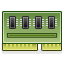 drive, ram, memory DarkGreen icon