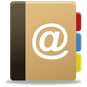 Addressbook, contacts, mail, contact us DarkKhaki icon