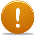 Alert, exclamation Chocolate icon