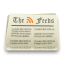 feeds, News, paper, Rss, feed Silver icon