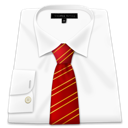 red, Tie, clothing, Business, Shirt, dress WhiteSmoke icon