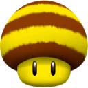 Bee, Mushroom Gold icon