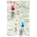 navigation, Gps, Map, location, Directions LightGray icon