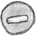 Pause, remove, stop, Sketch Gainsboro icon