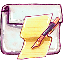 Folder, documents Khaki icon