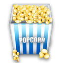 snacks, popcorn Black icon