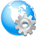 planet, Browser, internet, world, global, international, earth, Service, network, globe, settings LightSkyBlue icon