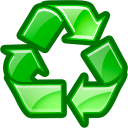 reuse, recycle Green icon