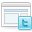 twitter, web, layout AliceBlue icon