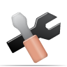 Diagram, tools Black icon