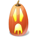 pumpkin, surprise, jack o lantern, halloween Black icon