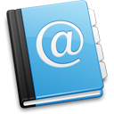 Address book, contacts CornflowerBlue icon