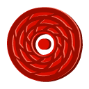 red, disc, Cane DarkRed icon