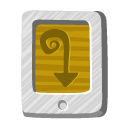 File, tail, Desert DarkGoldenrod icon