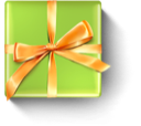 christmas, present, birthday, gift YellowGreen icon
