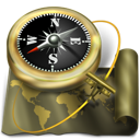 compass, Map, Antique, Atlas, world, navigation, sailing, exploration, old DarkOliveGreen icon