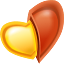 love, Heart Gold icon
