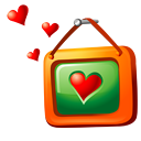 picture, love OrangeRed icon