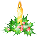 Candle, christmas ForestGreen icon
