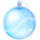 christmas, Ball, glass PaleTurquoise icon