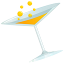drink, Alcohol, glass, cocktail, martini, coctail LightSteelBlue icon