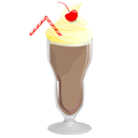 Chocolate, milkshake, food Gray icon