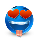 valentine's day, smiley, love DodgerBlue icon