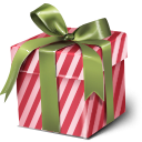 gift, present, christmas, xmas IndianRed icon