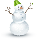 winter, snowman LightSlateGray icon