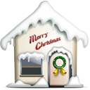 Home, merry christmas DarkGray icon