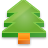 Tree, christmas YellowGreen icon