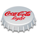 Coca, 128, cola, light Silver icon
