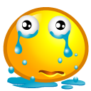 Cry, sad Orange icon