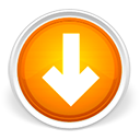 Circle, Orange, freccia, Arrow, download, Down LightGray icon