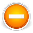 Orange, Minus LightGray icon