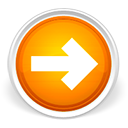 Forward, right, Orange, lanjut, next, Arrow LightGray icon
