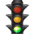 light, Queue, green, Traffic, drive, Go Black icon