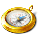 compass, navigate, Browser DarkGoldenrod icon