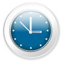 time, Clock, Wait Teal icon